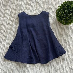 Club Monaco Navy Blue Sleeveless Top XS